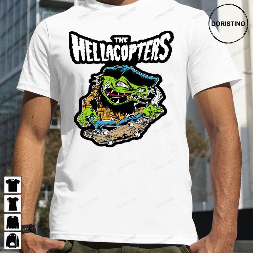 Crazy Skateboarding Bron Broke The Hellacopters Awesome Shirts